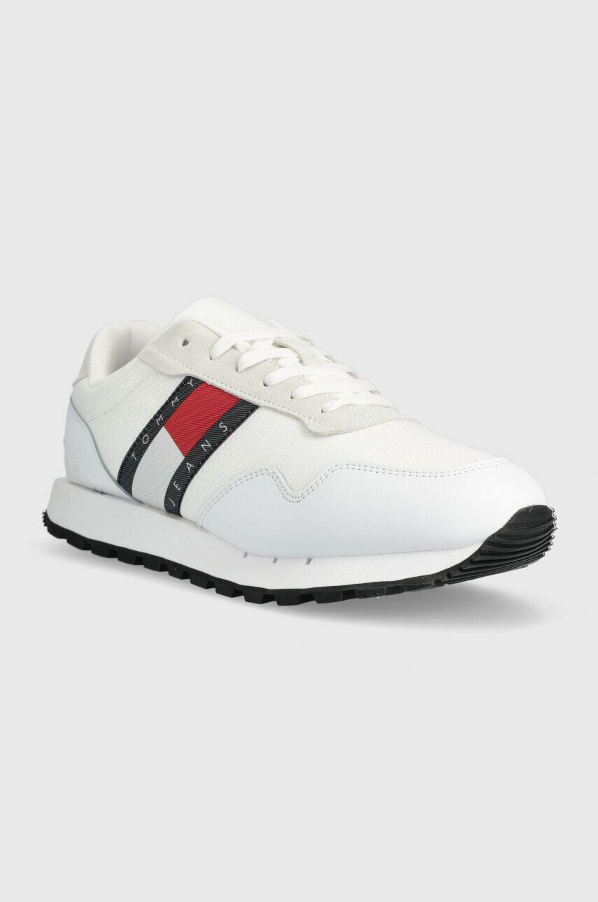 Tommy Jeans sneakers RETRO RUNNER ESS culoarea alb EM0EM01081 - Pled.ro