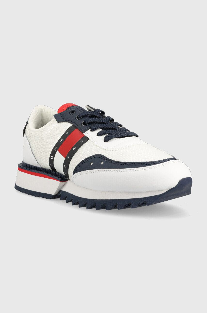 Tommy Jeans sneakers Treck Cleat culoarea alb - Pled.ro