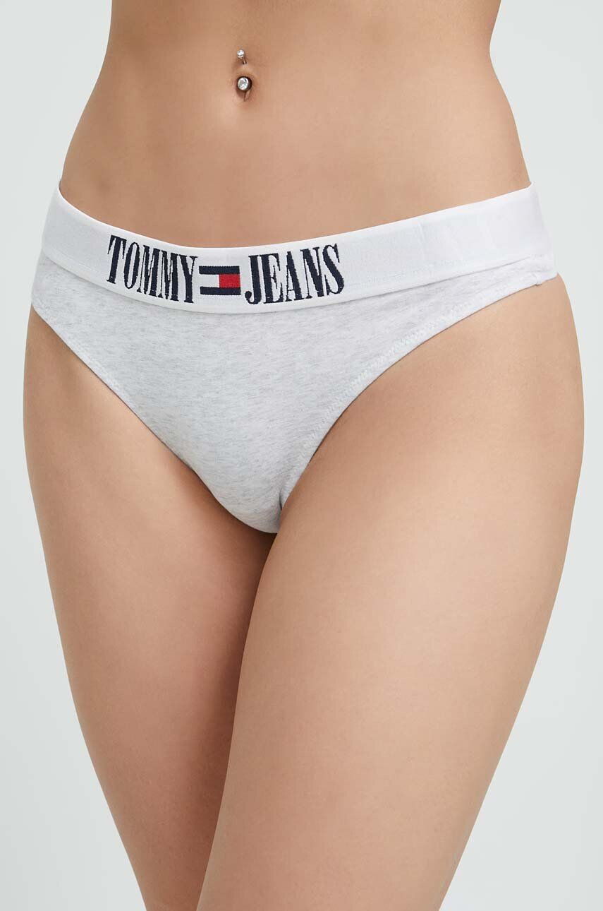 Tommy Jeans tanga culoarea negru - Pled.ro