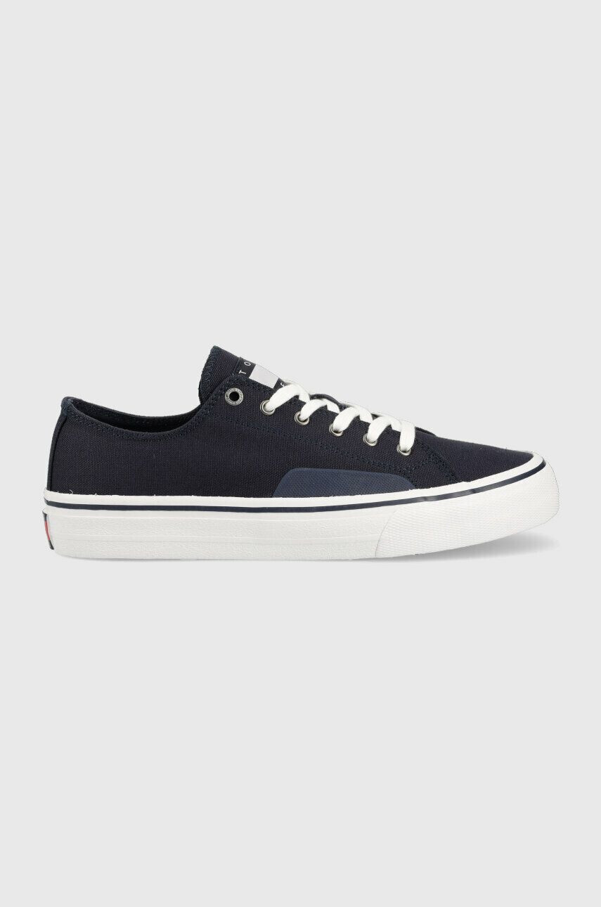 Tommy Jeans tenisi SKATE CANVAS ESS barbati culoarea albastru marin EM0EM01175 - Pled.ro