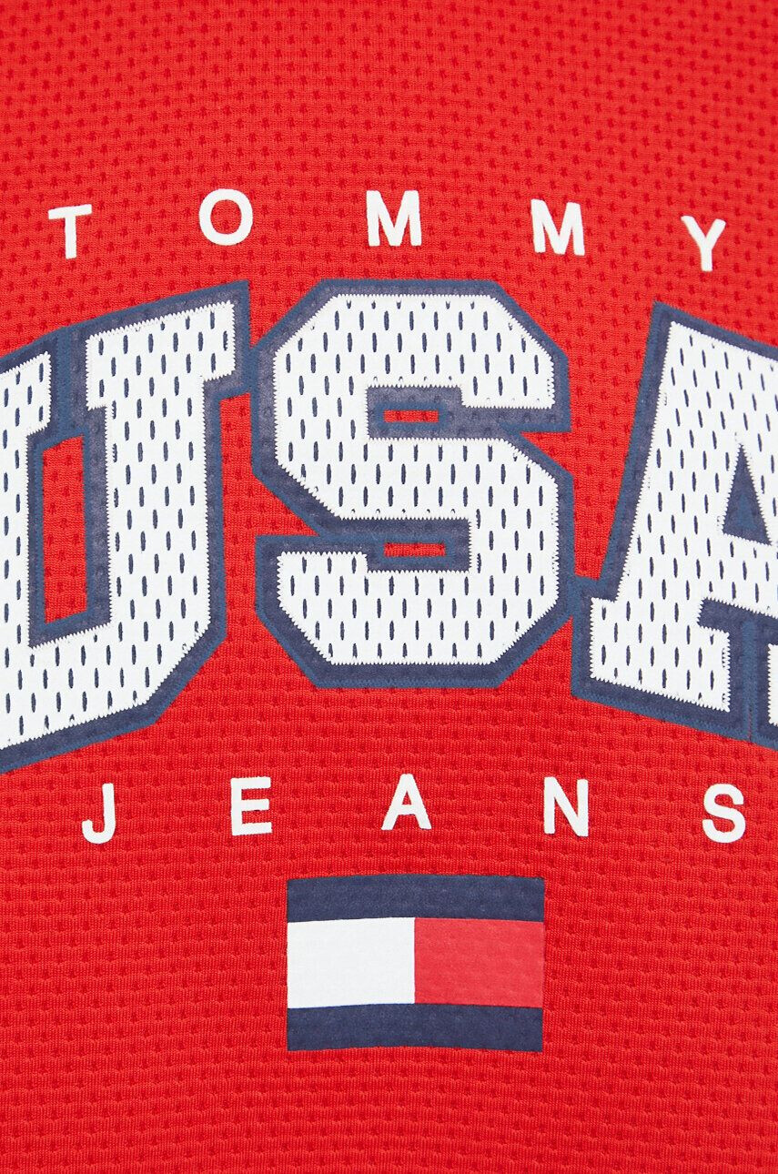 Tommy Jeans top femei culoarea rosu - Pled.ro