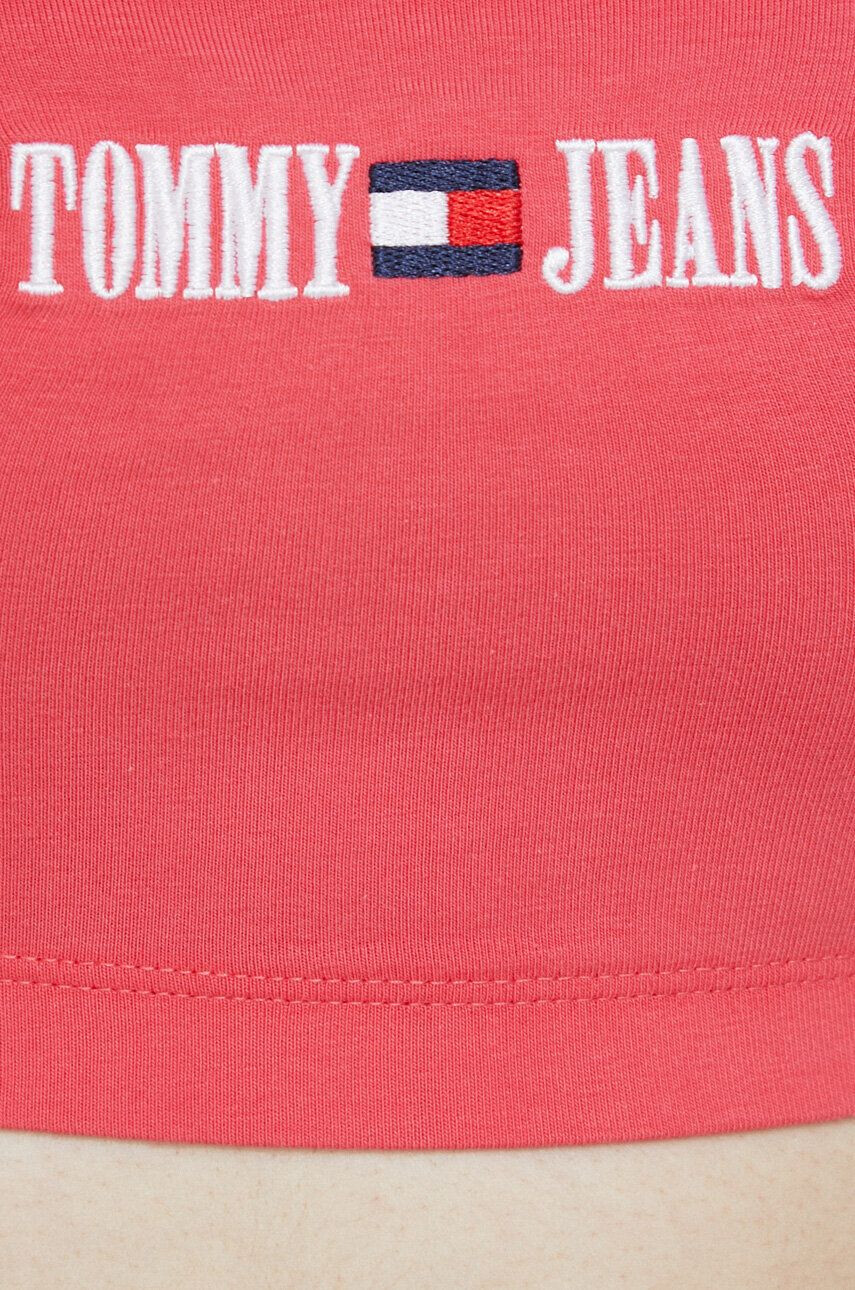 Tommy Jeans top femei culoarea roz - Pled.ro