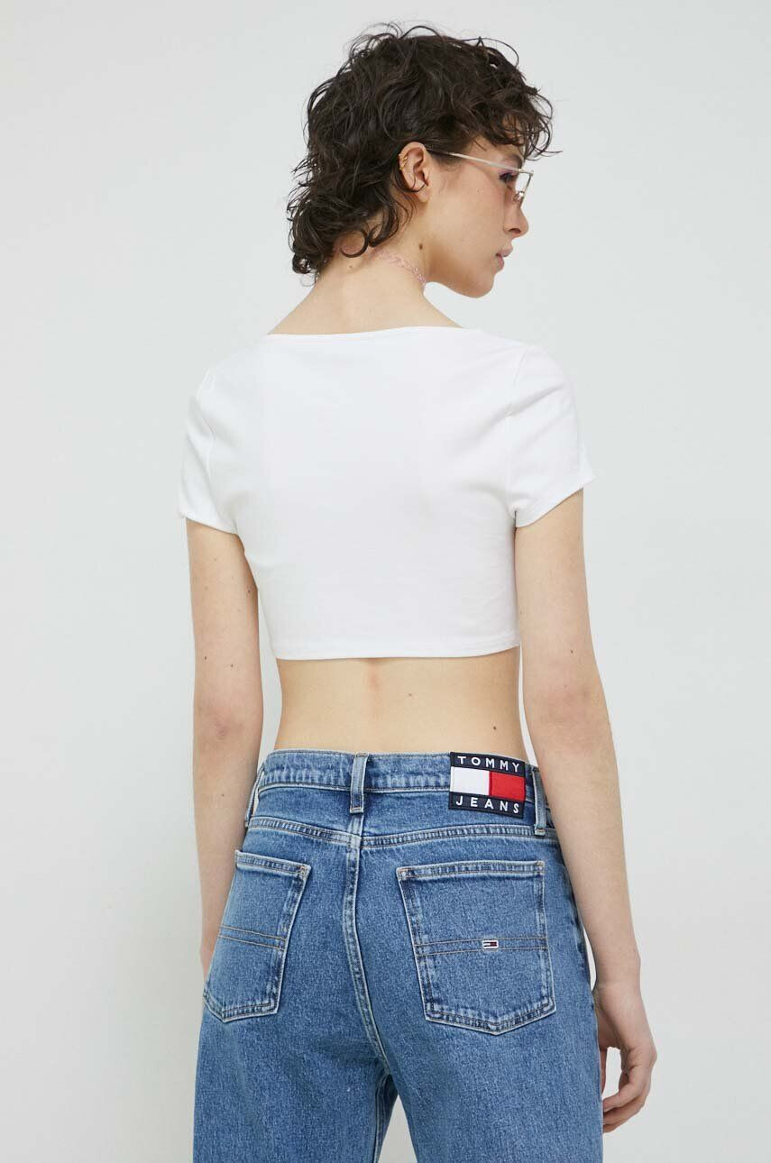 Tommy Jeans top femei culoarea albastru marin - Pled.ro