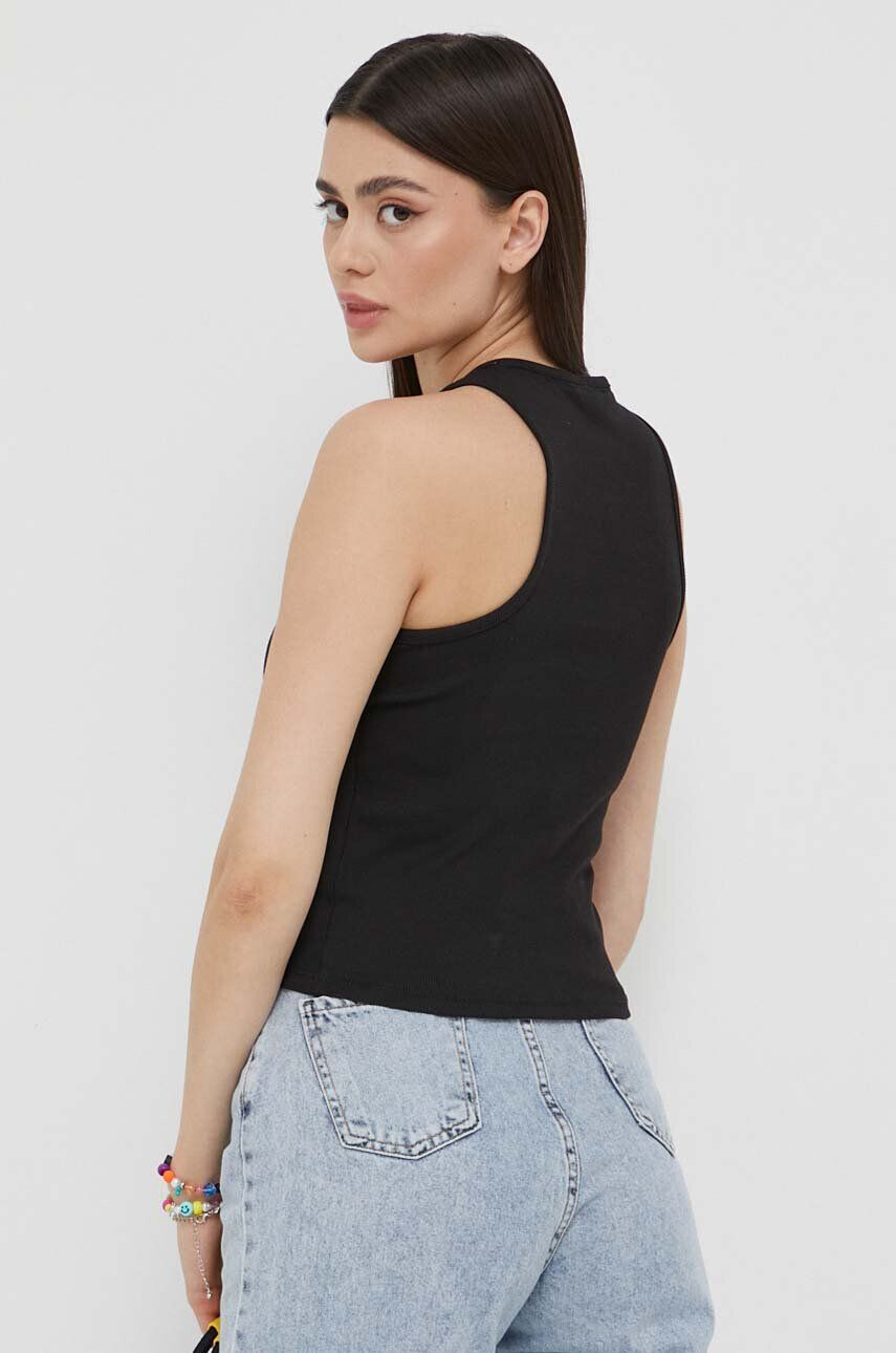 Tommy Jeans top femei culoarea negru - Pled.ro