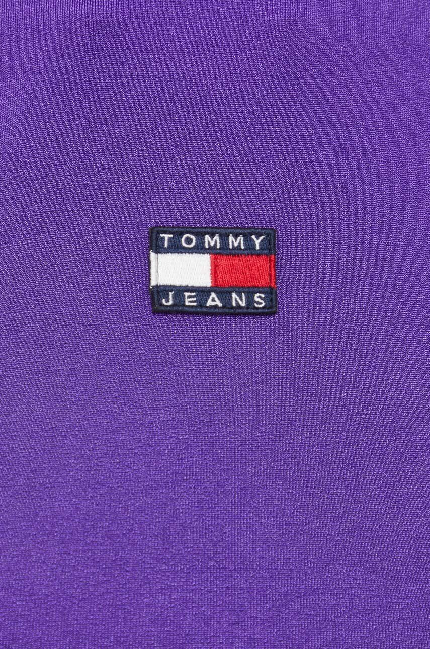 Tommy Jeans top femei culoarea violet cu turtleneck - Pled.ro