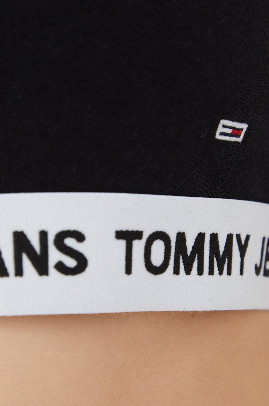 Tommy Jeans top femei culoarea negru - Pled.ro