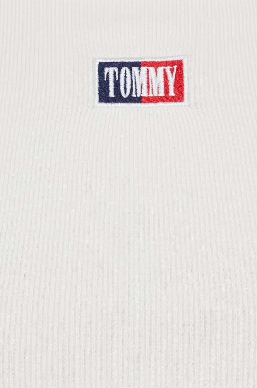 Tommy Jeans top femei culoarea bej - Pled.ro