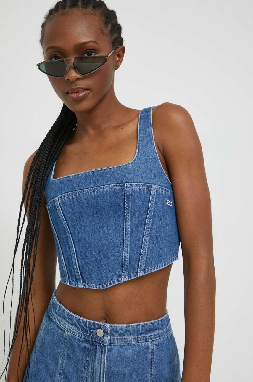 Tommy Jeans top din denim - Pled.ro