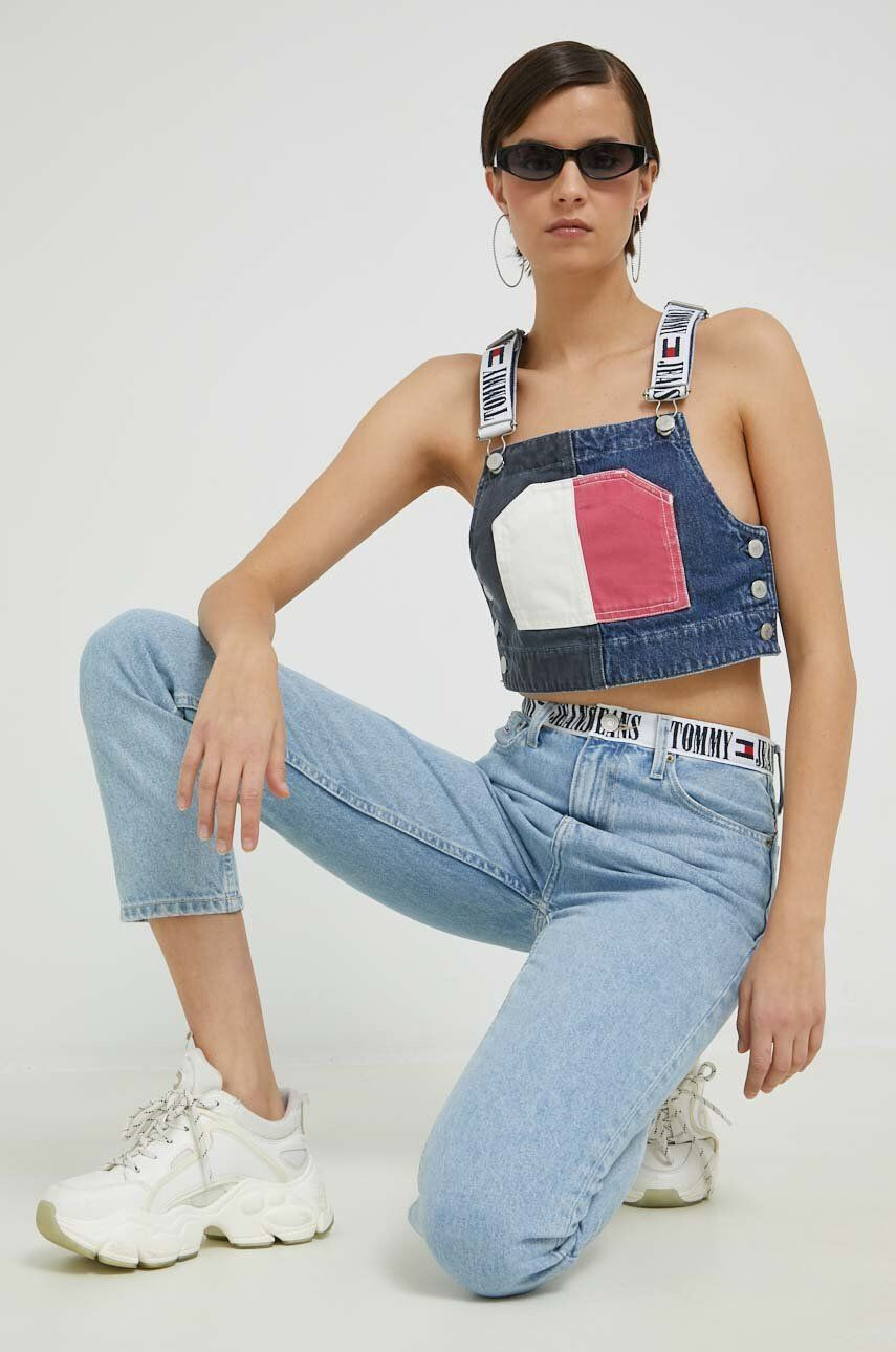 Tommy Jeans top din denim - Pled.ro