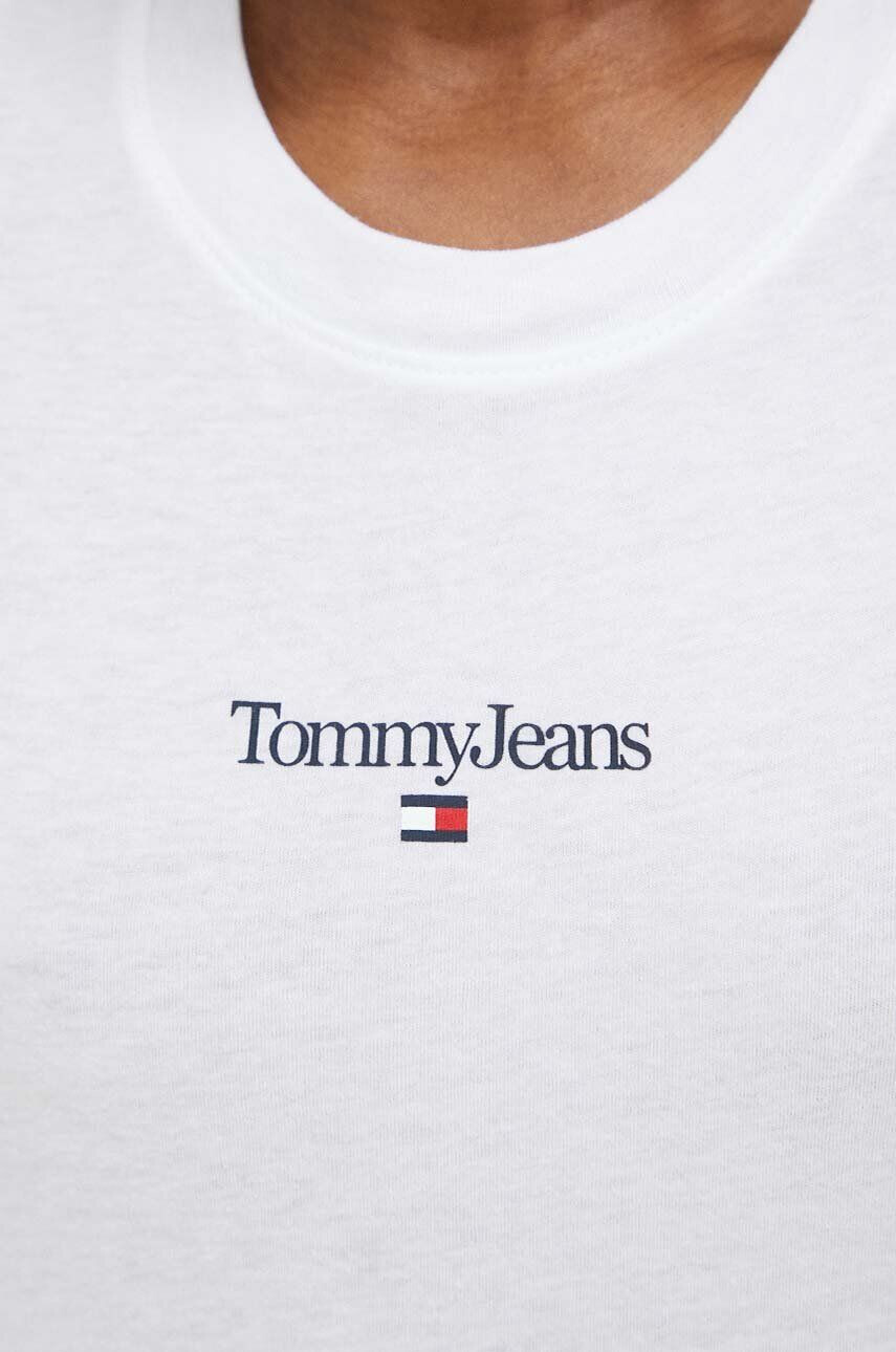 Tommy Jeans tricou femei culoarea alb - Pled.ro