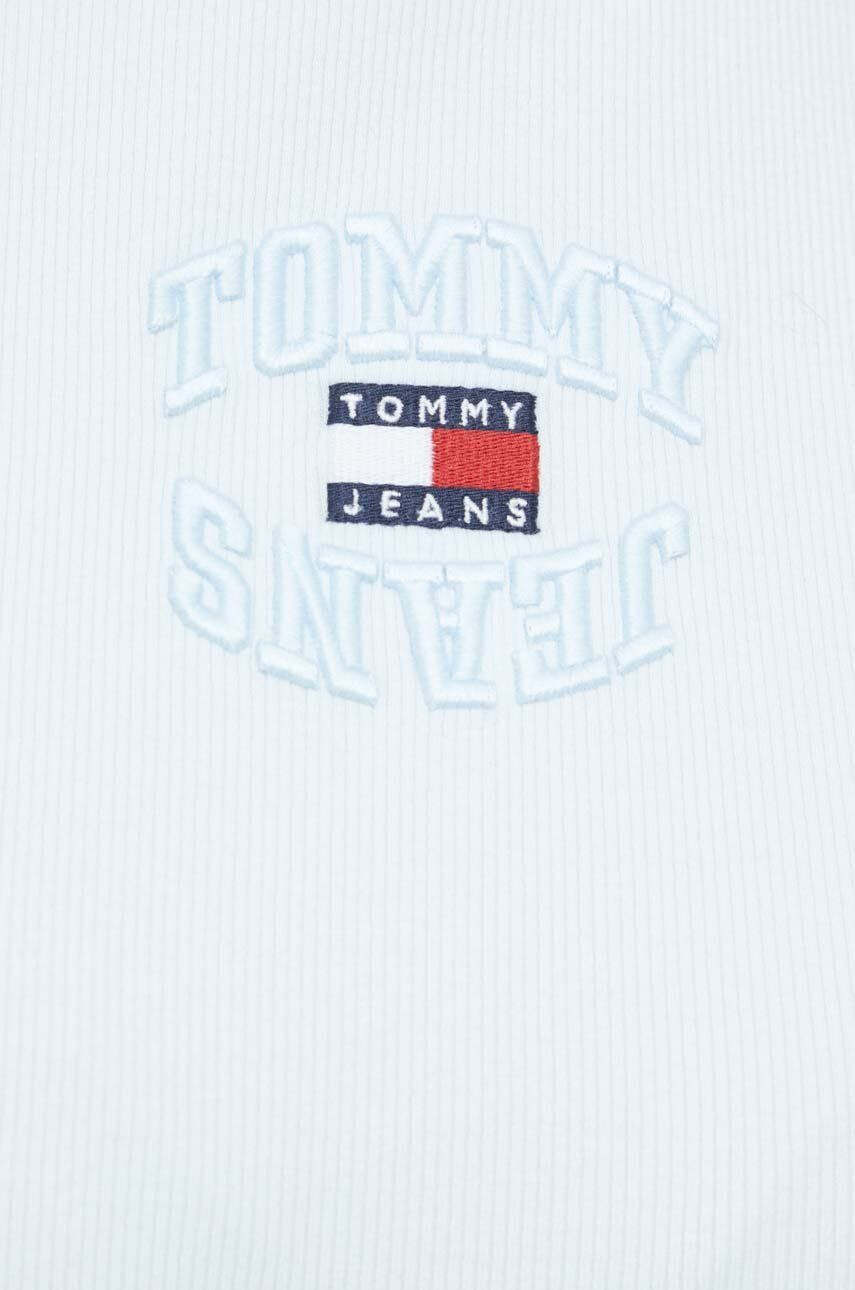 Tommy Jeans tricou barbati culoarea bej melanj - Pled.ro