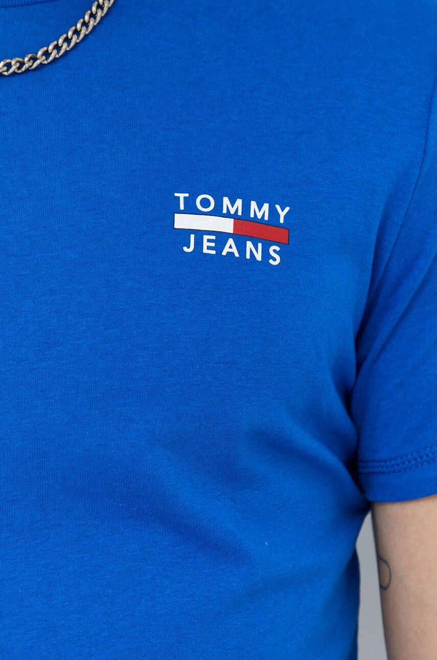 Tommy Jeans tricou din bumbac cu imprimeu - Pled.ro