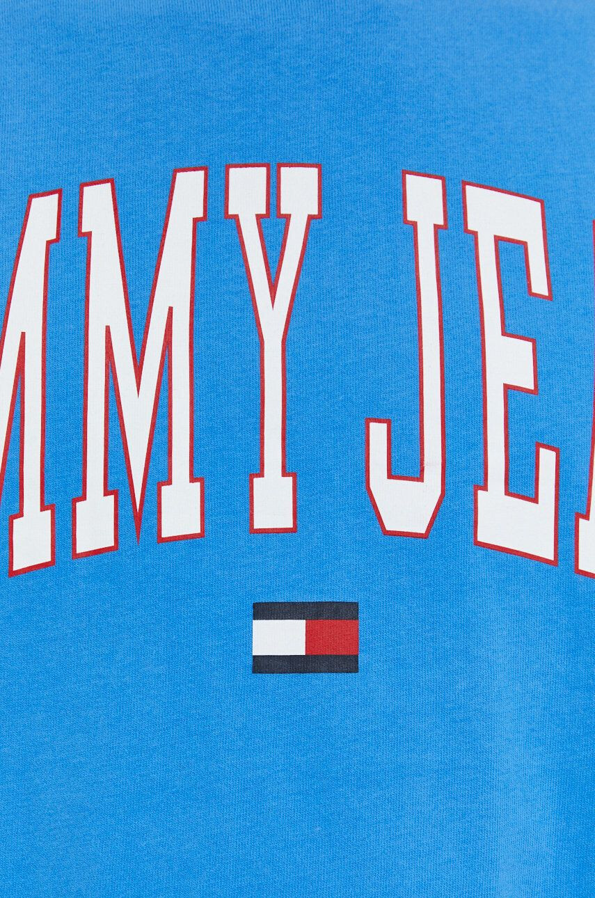 Tommy Jeans tricou din bumbac cu imprimeu - Pled.ro