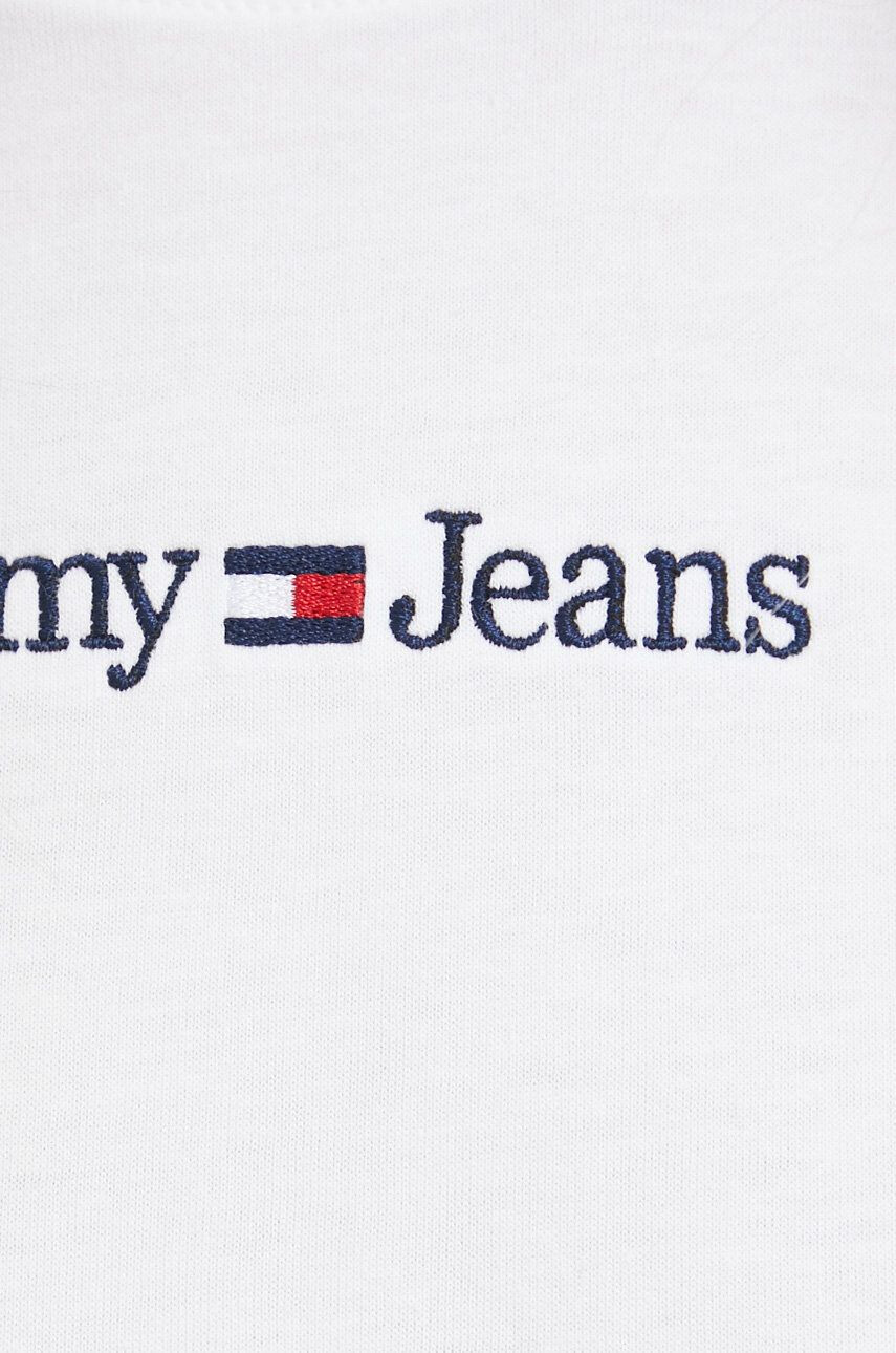 Tommy Jeans tricou din bumbac culoarea alb - Pled.ro