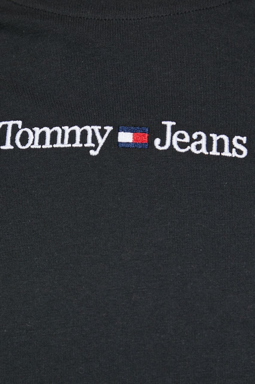 Tommy Jeans tricou din bumbac culoarea negru - Pled.ro