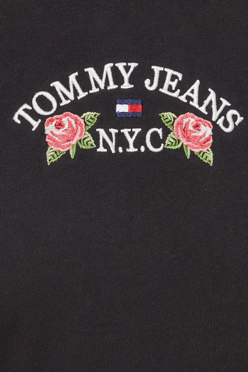 Tommy Jeans tricou din bumbac culoarea negru - Pled.ro