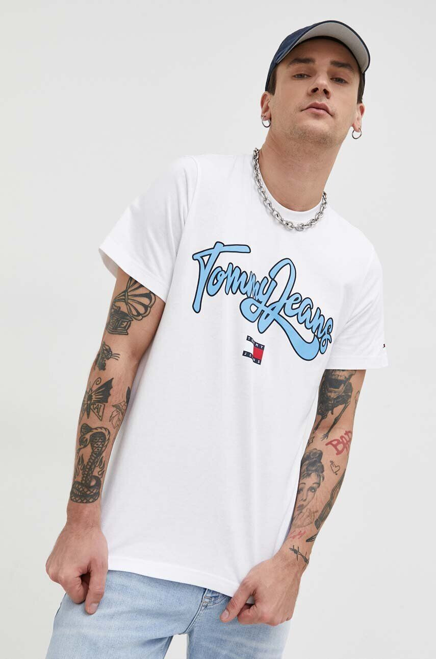 Tommy Jeans tricou din bumbac - Pled.ro