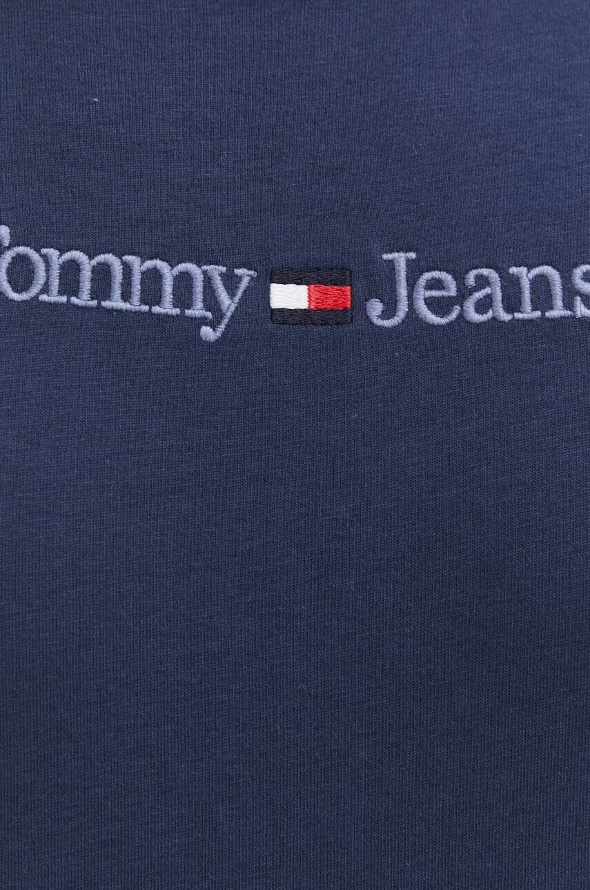 Tommy Jeans tricou din bumbac culoarea albastru marin modelator - Pled.ro