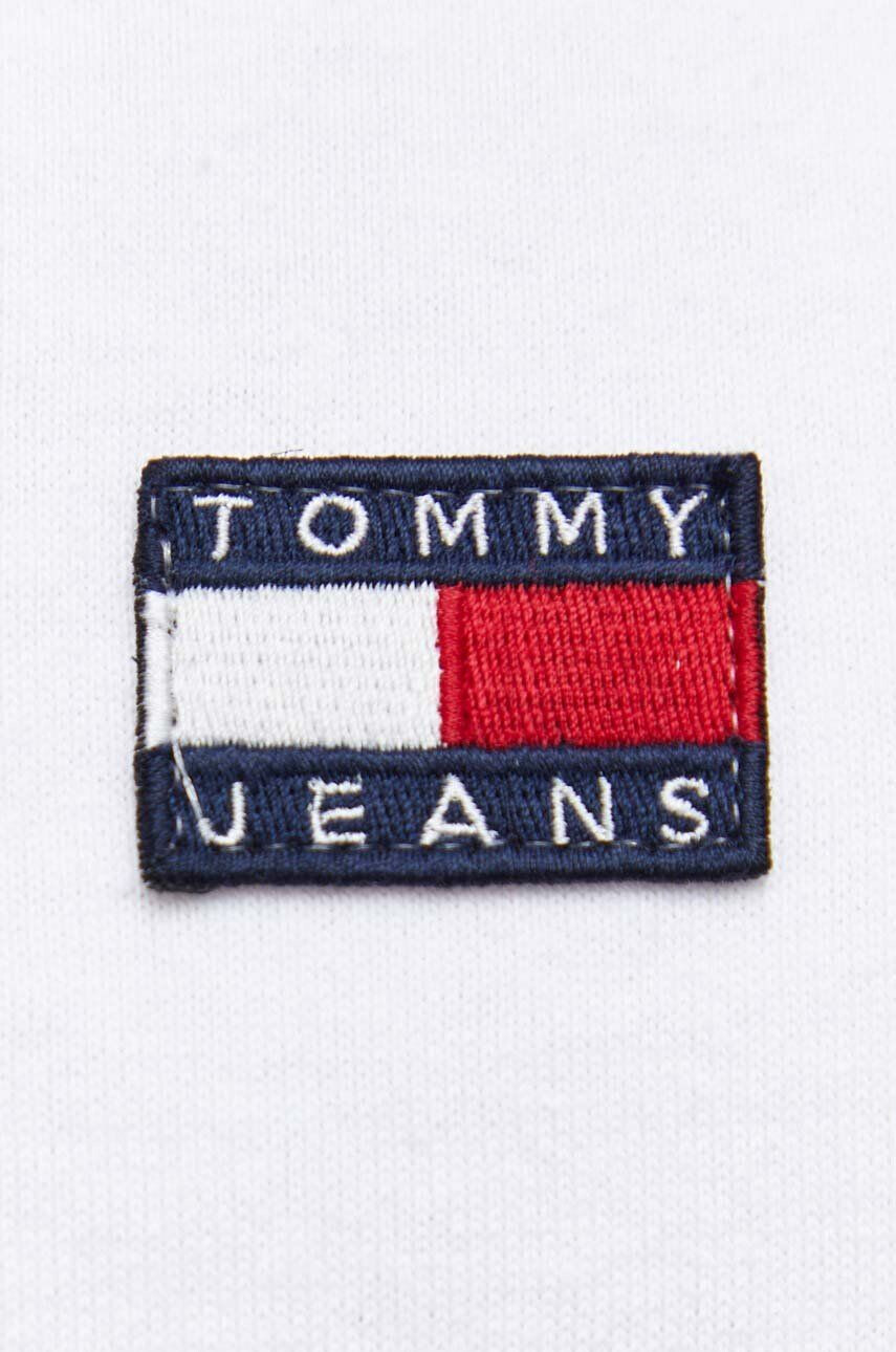 Tommy Jeans tricou din bumbac culoarea alb - Pled.ro