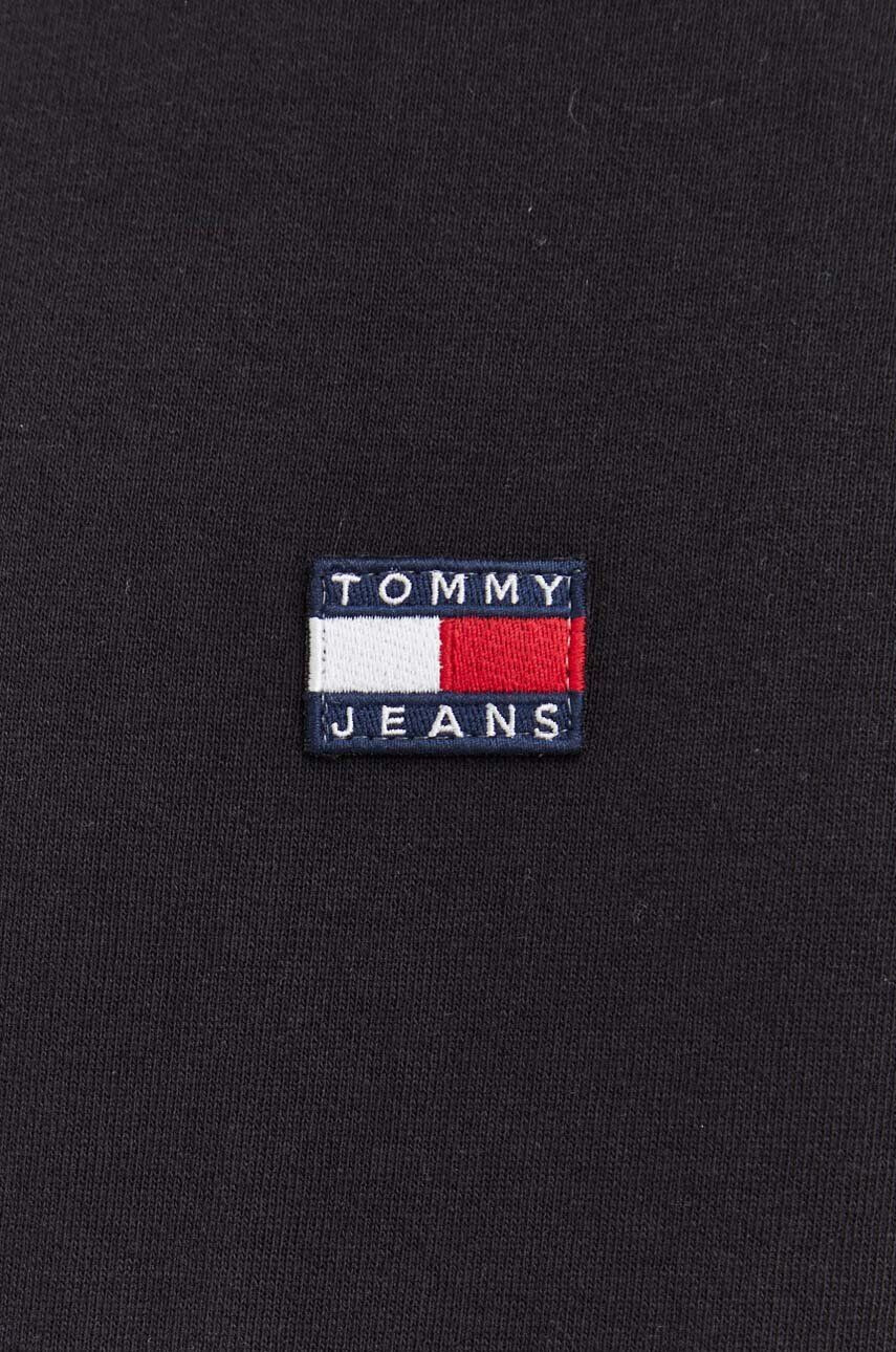 Tommy Jeans tricou din bumbac culoarea albastru marin cu imprimeu - Pled.ro