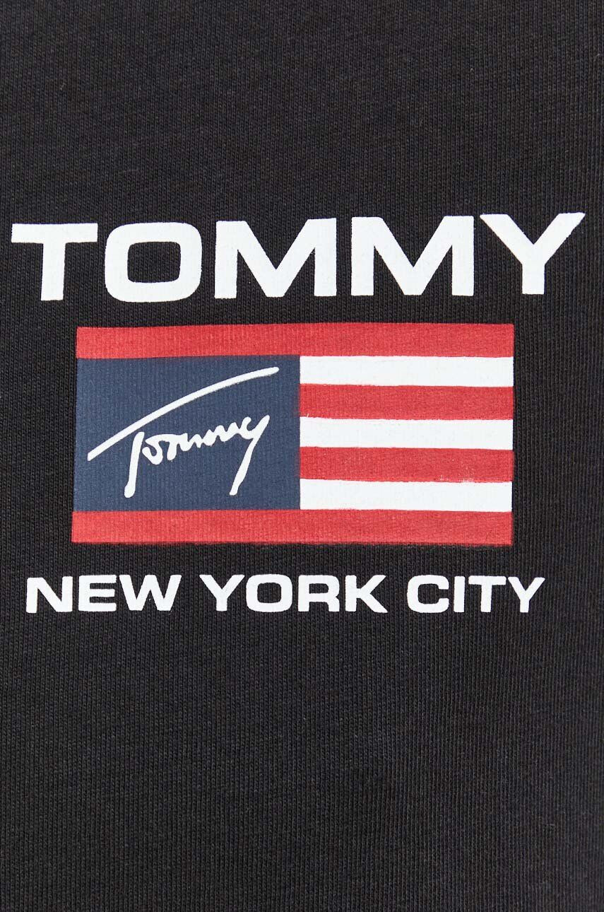 Tommy Jeans tricou din bumbac culoarea negru modelator - Pled.ro