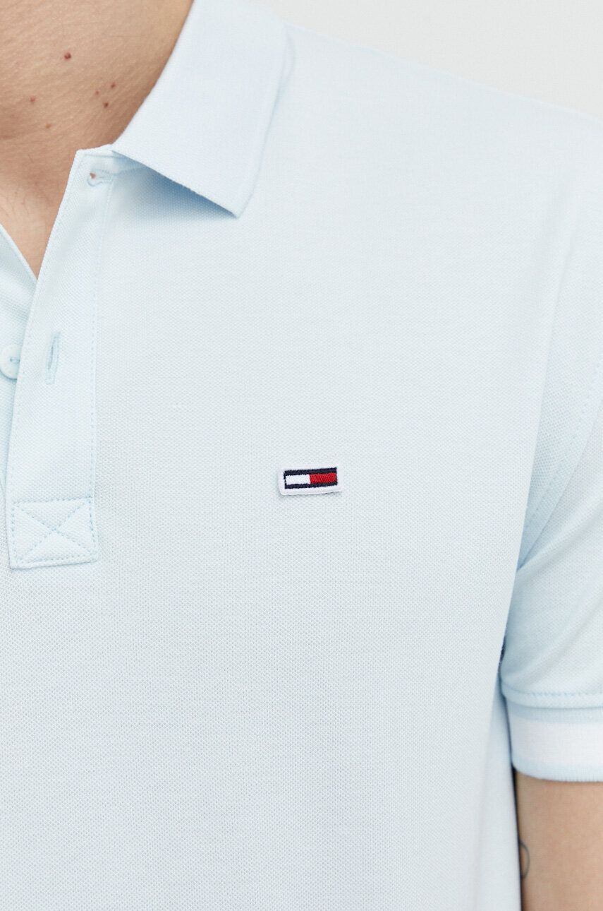 Tommy Jeans tricou polo barbati cu imprimeu - Pled.ro