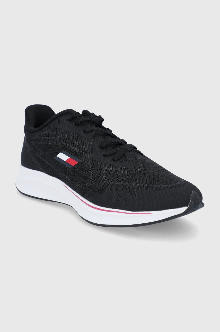 Tommy Sport pantofi de sport Sleek culoarea negru - Pled.ro