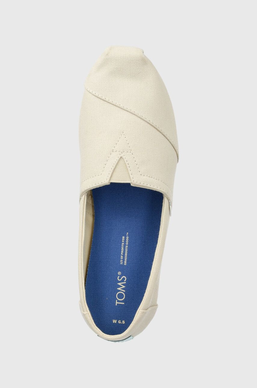 Toms tenisi Alpargata culoarea bej - Pled.ro