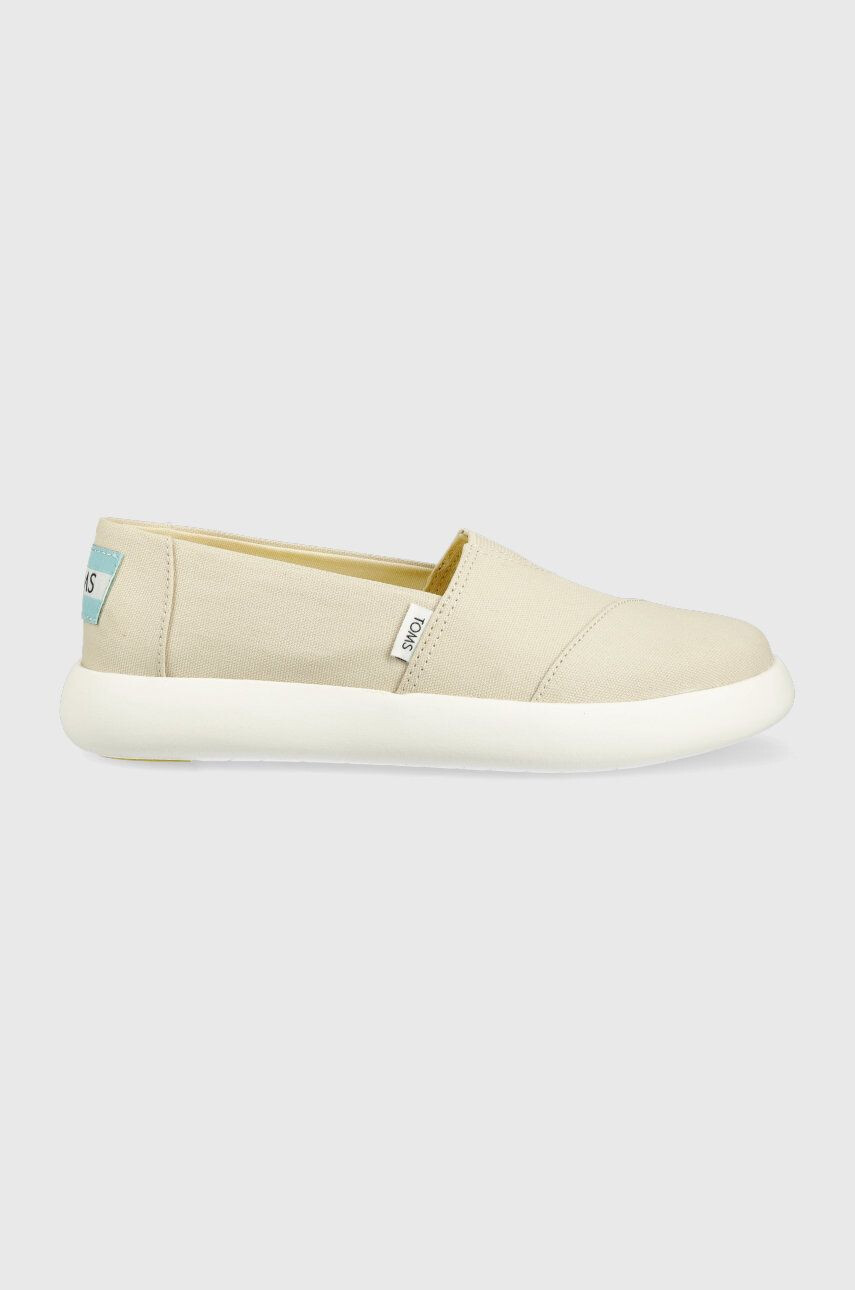 Toms tenisi Alpargata Mallow culoarea bej - Pled.ro