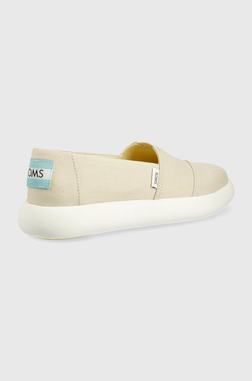 Toms tenisi Alpargata Mallow culoarea bej - Pled.ro