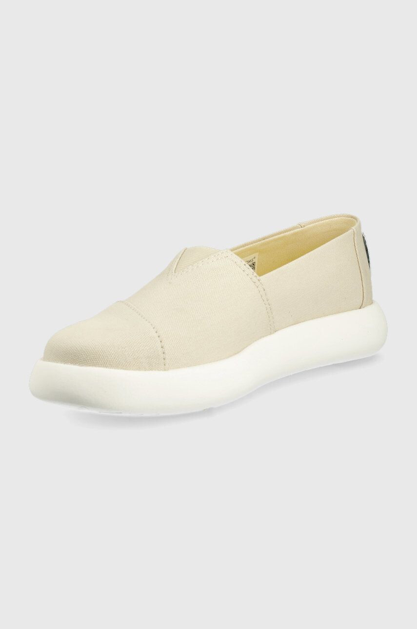 Toms tenisi Alpargata Mallow culoarea bej - Pled.ro