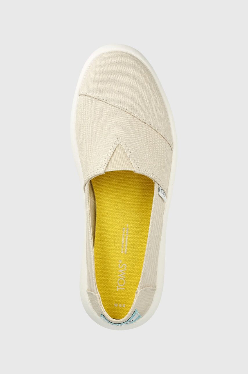 Toms tenisi Alpargata Mallow culoarea bej - Pled.ro