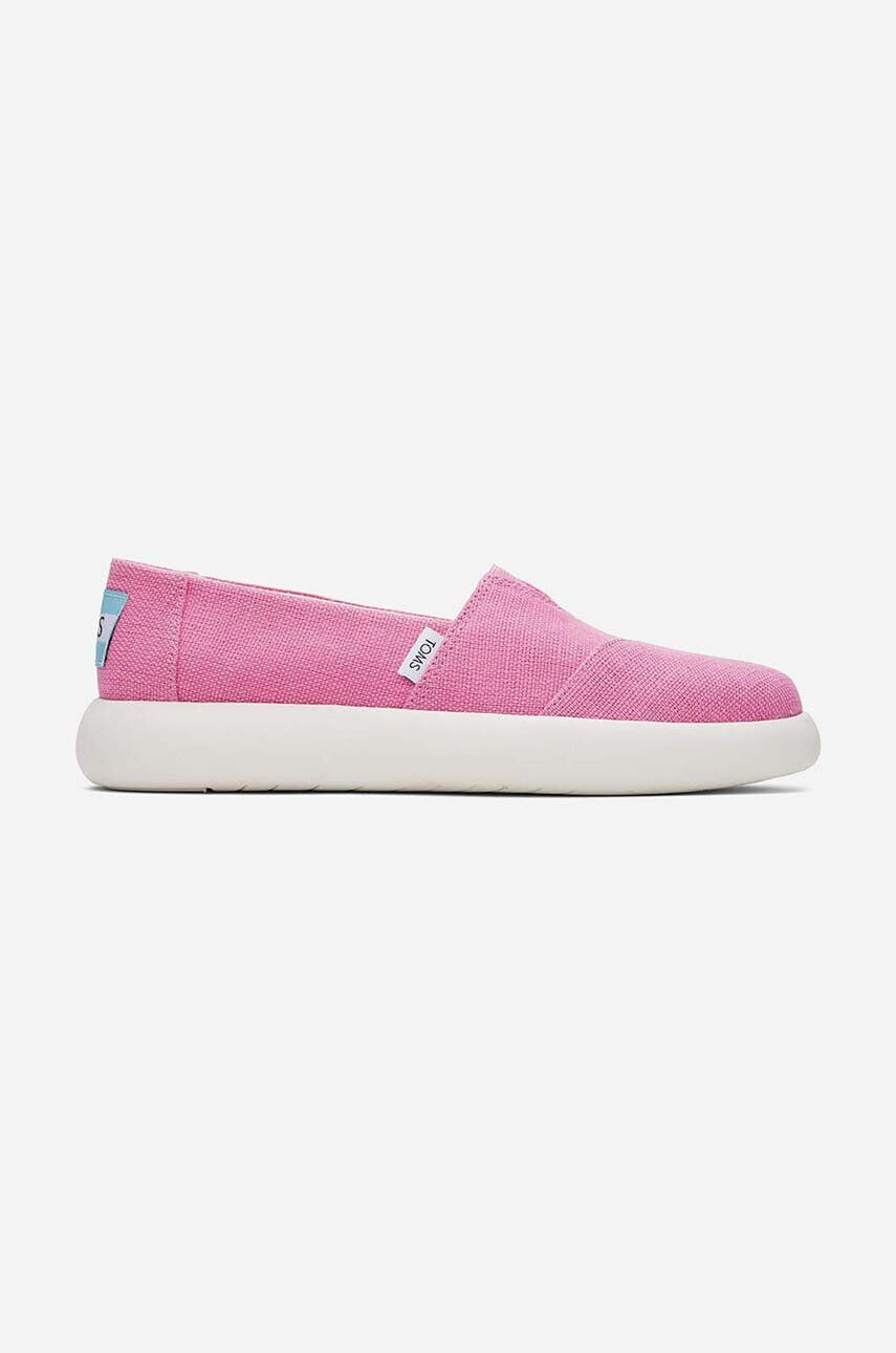 Toms tenisi Alpargata Mallow 10019543 femei culoarea roz - Pled.ro