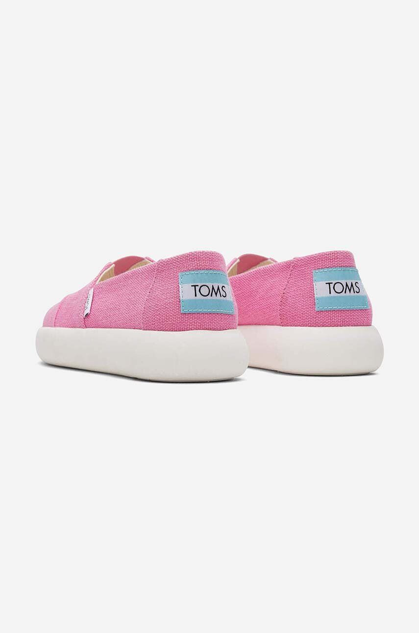 Toms tenisi Alpargata Mallow 10019543 femei culoarea roz - Pled.ro