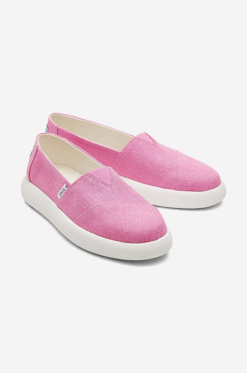 Toms tenisi Alpargata Mallow 10019543 femei culoarea roz - Pled.ro