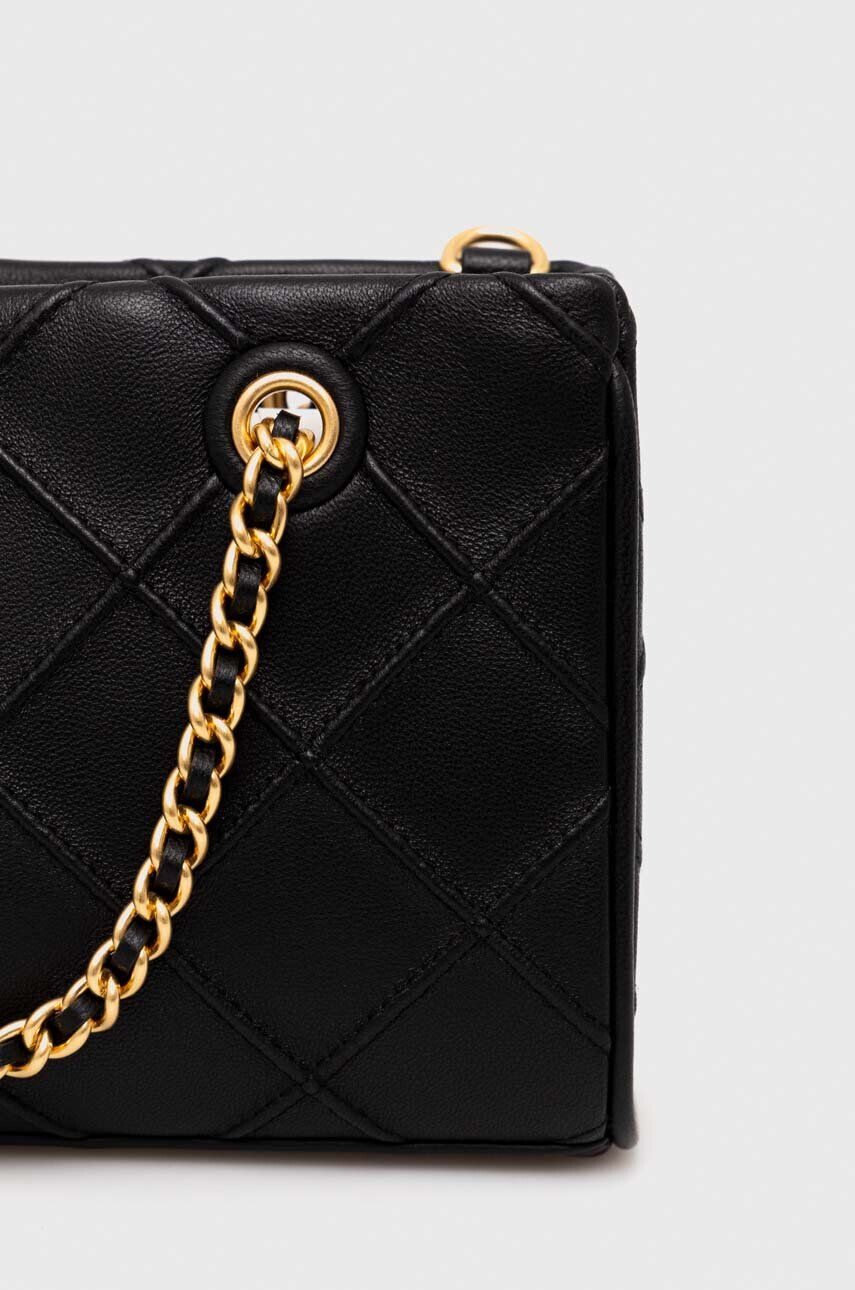 Tory Burch geantă din piele cu două fețe culoarea negru - Pled.ro