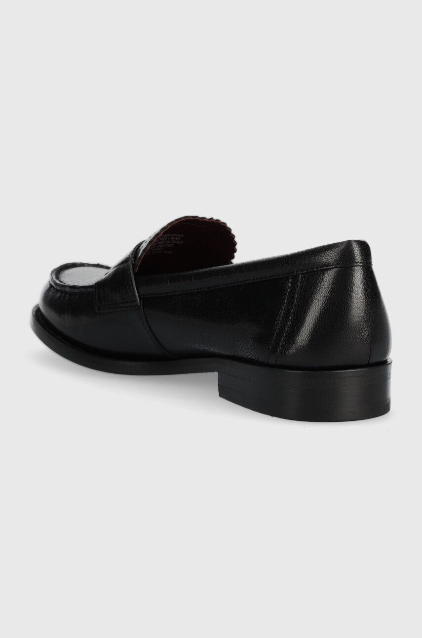 Tory Burch mocasini de piele CLASSIC LOAFER femei culoarea negru cu toc plat 150907-006 - Pled.ro