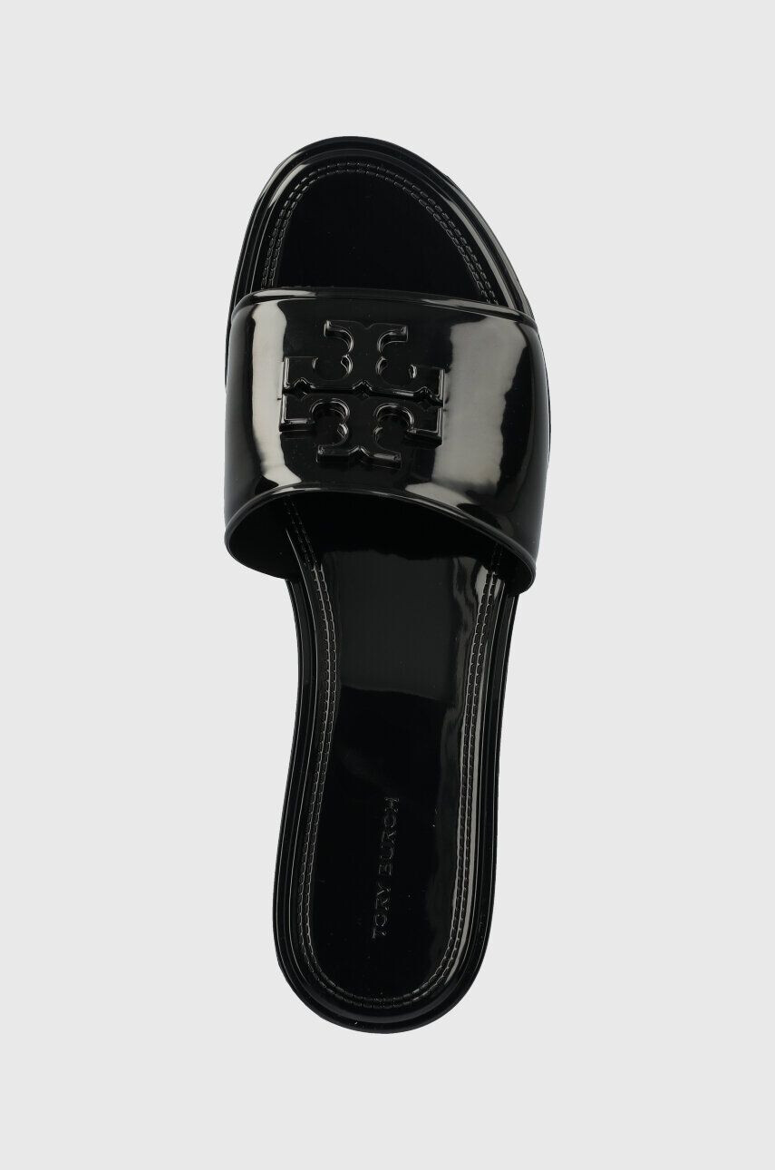 Tory Burch papuci 147569-006 femei culoarea negru Eleanor Jelly Slide - Pled.ro