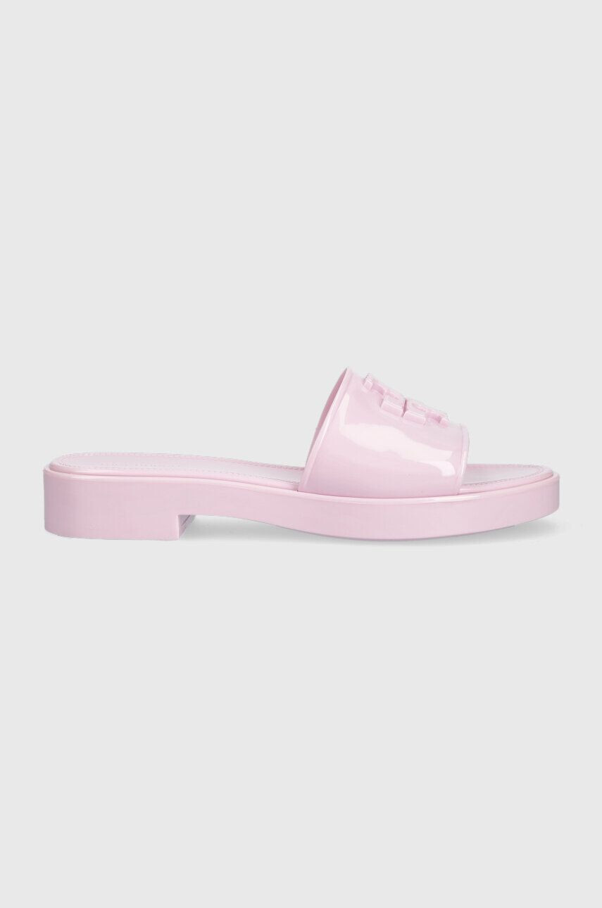 Tory Burch papuci 147569-600 femei culoarea roz Eleanor Jelly Slide - Pled.ro