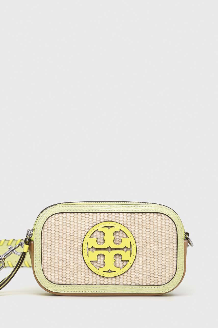 Tory Burch poseta culoarea bej - Pled.ro