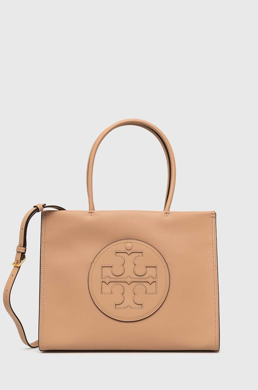 Tory Burch poseta culoarea bej - Pled.ro