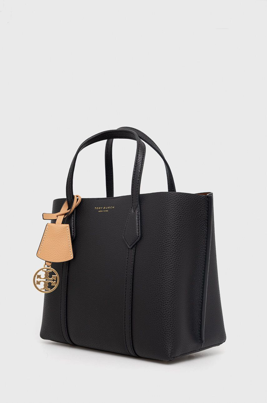 Tory Burch poseta de piele culoarea negru - Pled.ro