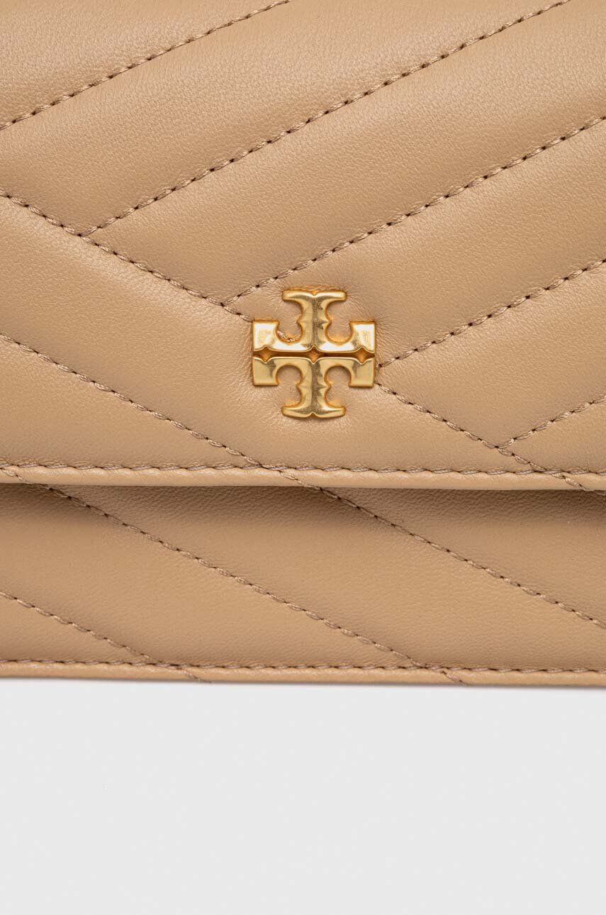 Tory Burch poseta de piele culoarea maro - Pled.ro