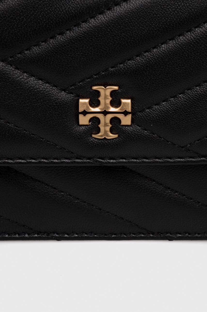 Tory Burch poseta de piele culoarea negru - Pled.ro