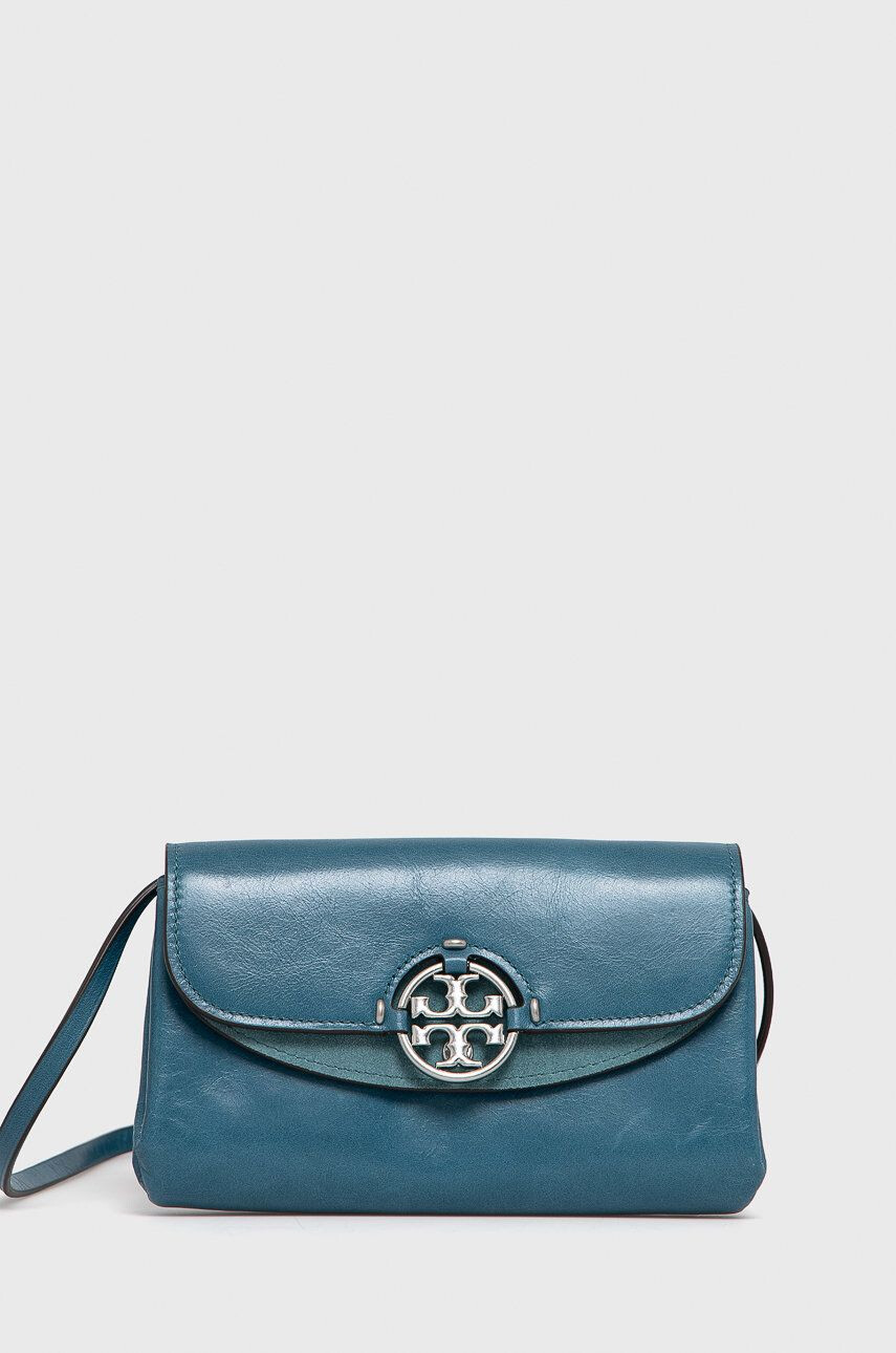 Tory Burch poseta de piele culoarea bej - Pled.ro