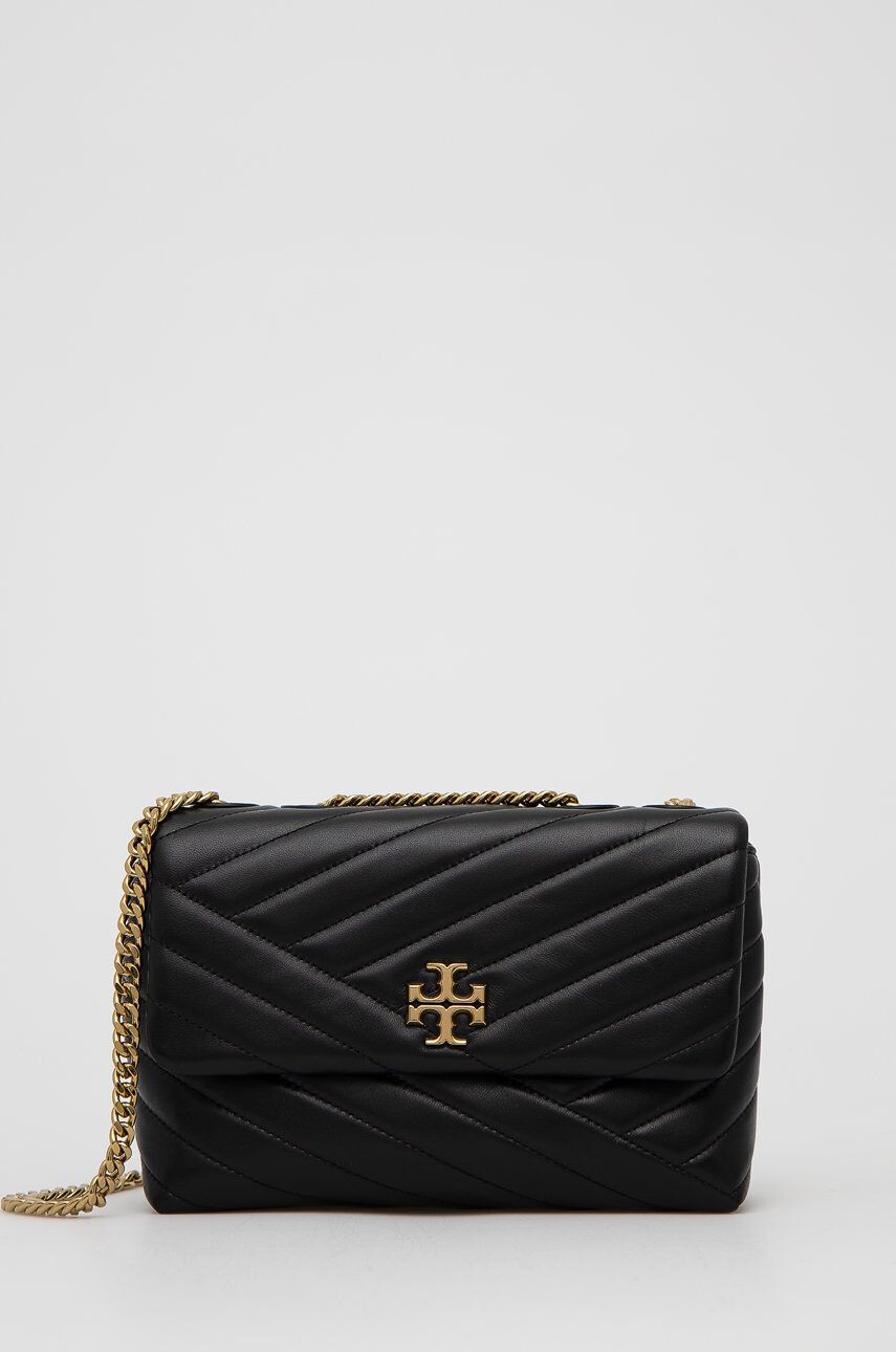 Tory Burch poseta de piele culoarea negru - Pled.ro