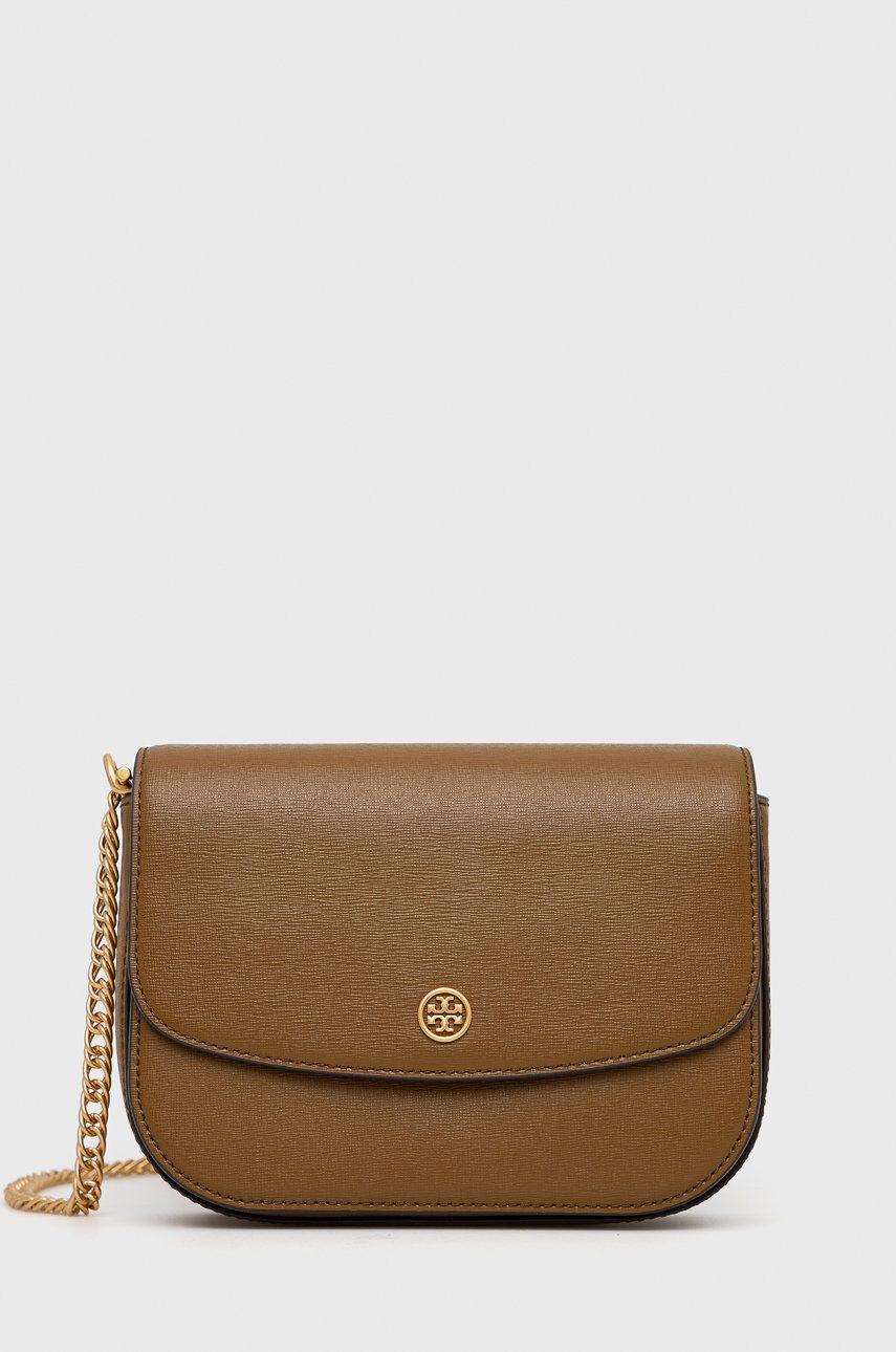 Tory Burch poseta de piele culoarea negru - Pled.ro