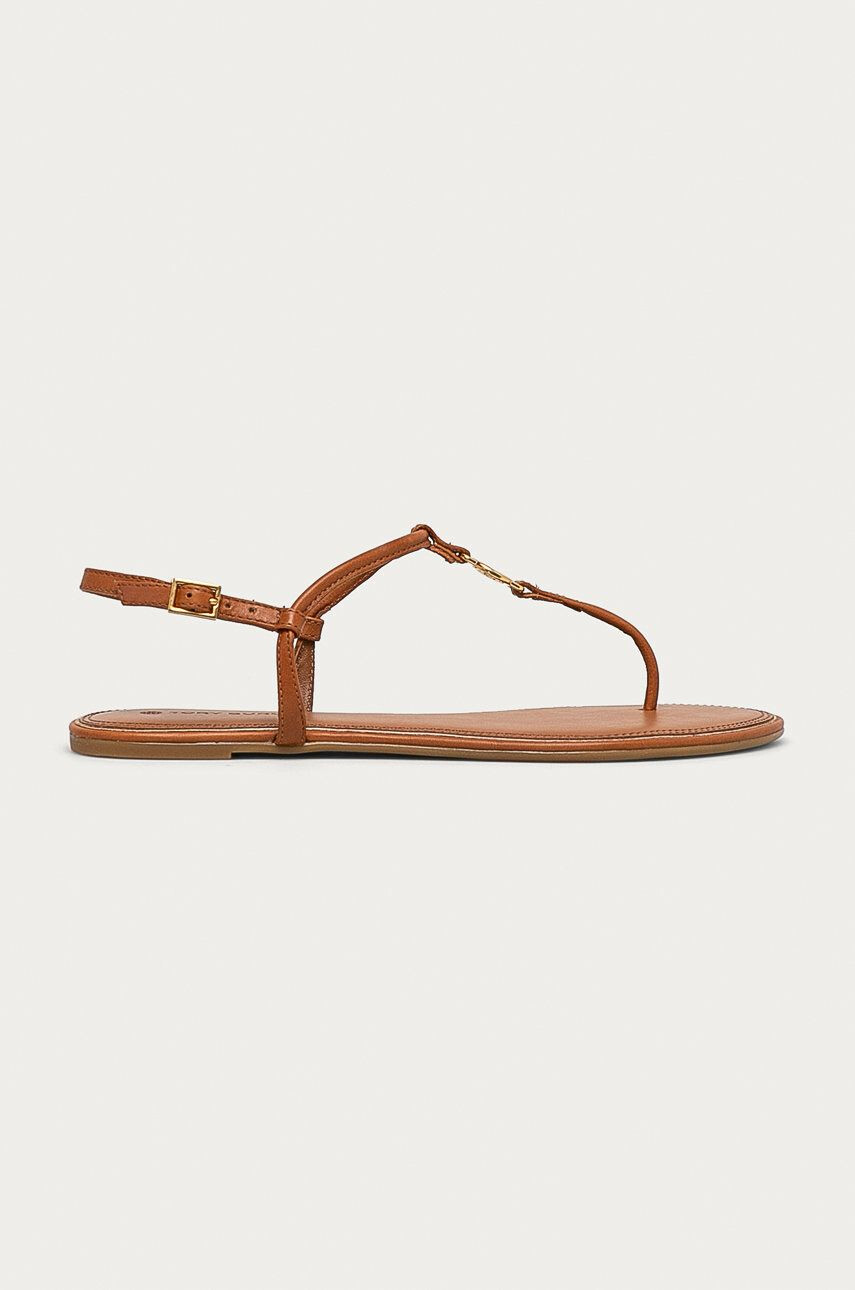 Tory Burch Sandale de piele femei culoarea maro - Pled.ro