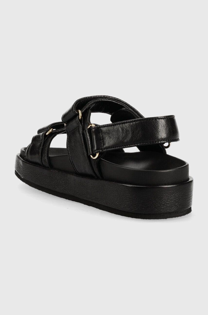 Tory Burch sandale de piele Kira Sport femei culoarea negru 144328-001 - Pled.ro