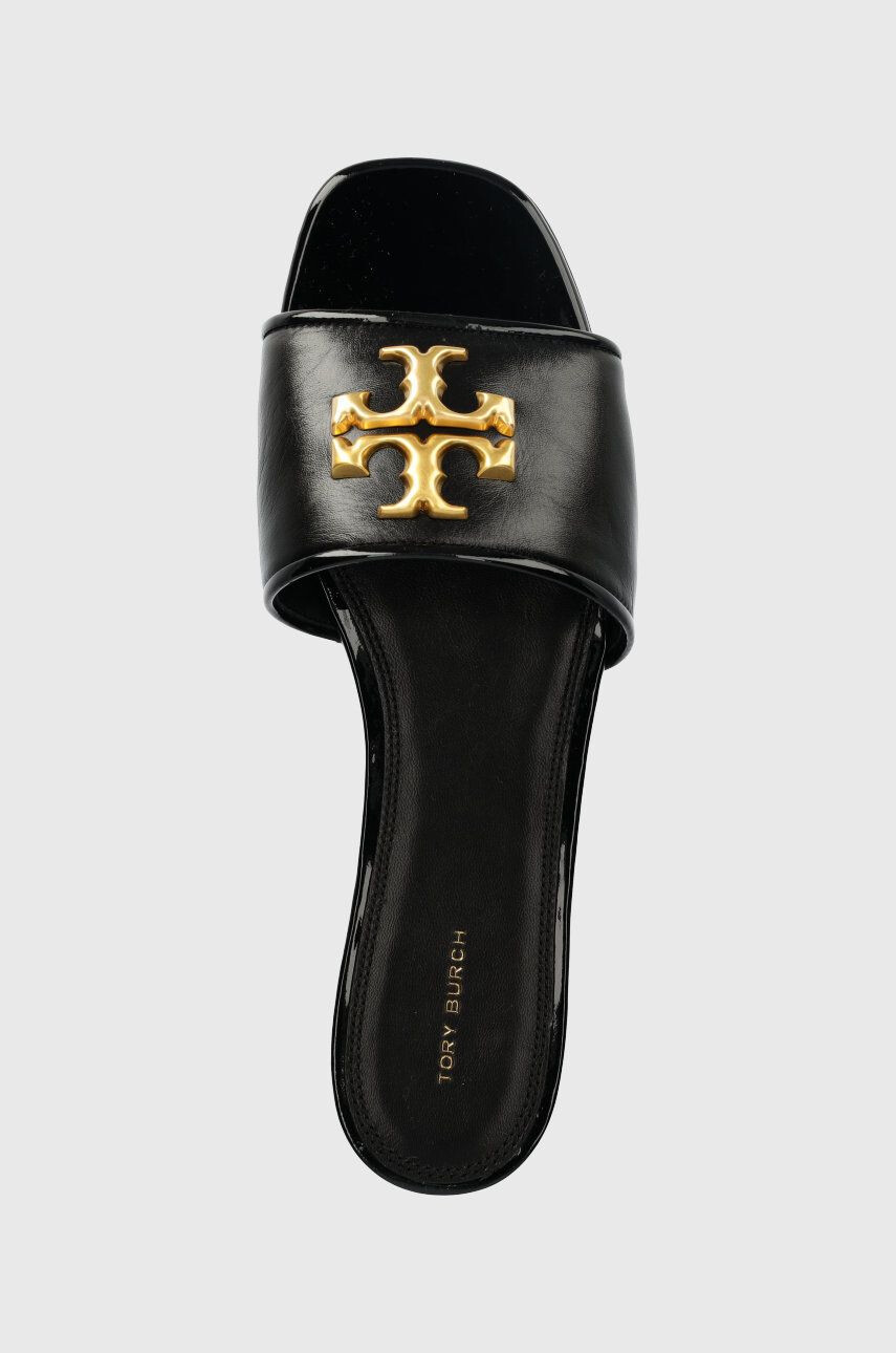 Tory Burch slapi de piele Eleanor femei culoarea negru 88744-004 - Pled.ro